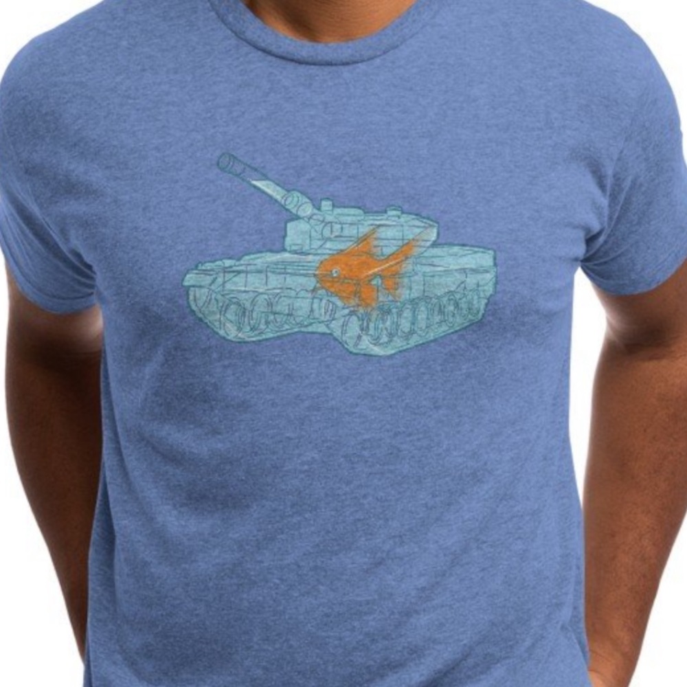 Threadless Fish Tank Triblend T Shirt